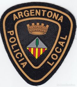 Military Antiques: PARCHE EMBLEMA ESCUDO POLICÍA ARGENTONA BARCELONA CATALUÑA